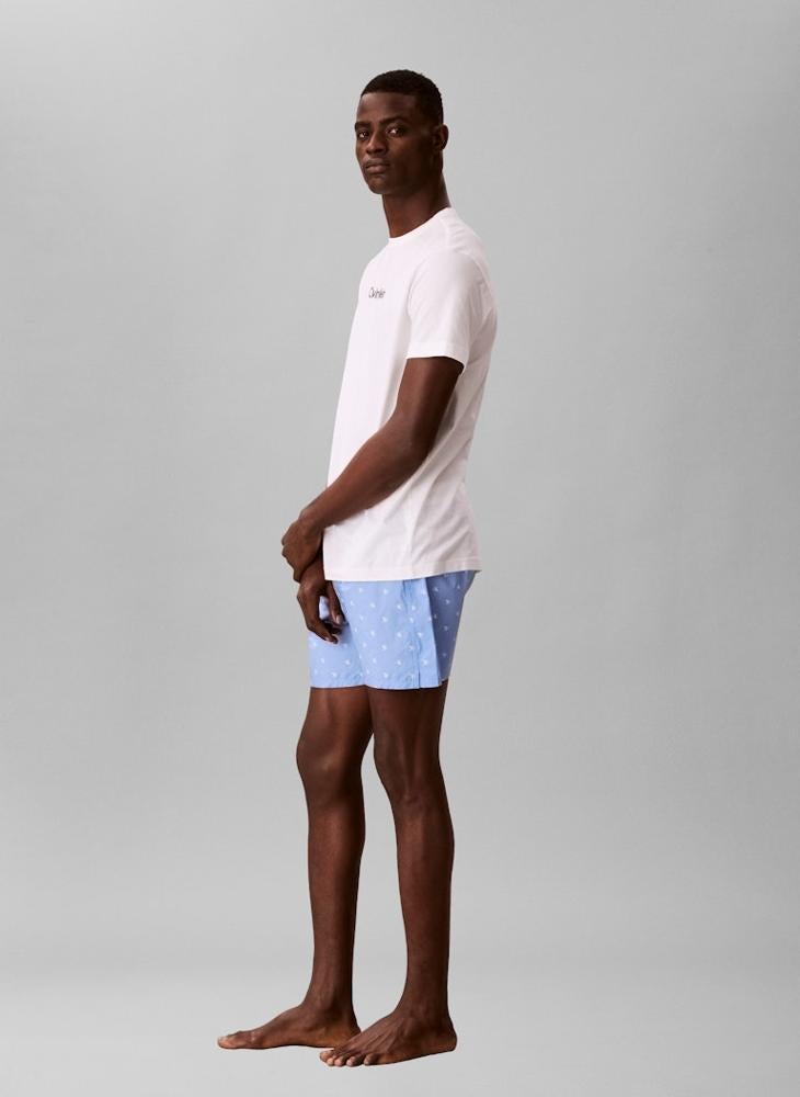 CALVIN KLEIN Poplin Short Sleeve T-Shirt And Boxers Set - Image 3
